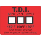 Dishwasher Thermal Disinfection Indicator Labels : TDI